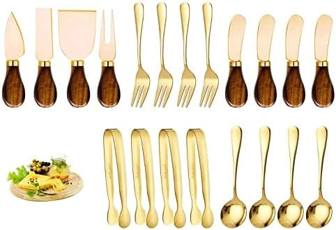 14 Pcs Cheese Spreader Set, Stainless Steel Butter Knife, Mini Tongs, Serving Spoon And Fork, Used For Cheese Spreader Knives For Cheese, Butter, Jam 10 14 Pcs Cheese Spreader Set, Stainless Steel Butter Knife, Mini Tongs, Serving Spoon And Fork, Used For Cheese Spreader Knives For Cheese, Butter, Jam - Image 10