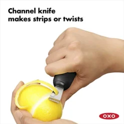 OXO Good Grips Citrus Zester With Channel Knife,Black -Kitchen Island Sale 414cYGZIuML