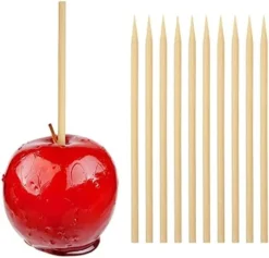 Wooden Candy Apple Skewer Sticks, 6mm 5.25inch Natural Bamboo Skewers BBQ Caramel Apple Sticks Cotton Candy Stick Rock Candy Stick Skewer Semi Pointed Lollipop Sticks Barbecue Corn Dog -Kitchen Island Sale 414dk8QRaTL. AC
