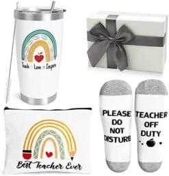 Est Teacher Appreciation Gifts,20 OZ Insulated Tumbler For Women Teacher Gifts,Unique Gifts Ideas For Students - Funny Socks Thank You Basket Box For New Teachers,Personalized Teachers Day Gifts -Kitchen Island Sale 414mpTNPJ2L. AC