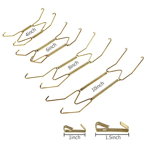 20 Pack Plate Hanger 4 6 8 10 Inches Wall Plate Hangers Decorative Wire Plate Hanger With 20 Wall Hooks 30LB 50LB 2 20 Pack Plate Hanger 4 6 8 10 Inches Wall Plate Hangers Decorative Wire Plate Hanger With 20 Wall Hooks 30LB 50LB - Image 2