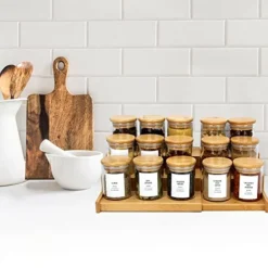 32 PCS Glass Spice Jars With Bamboo Lids And 194 Waterproof Labels, 4oz Clear Food Storage Containers For Kitchen Sugar Salt Coffee Beans 9 32 PCS Glass Spice Jars With Bamboo Lids And 194 Waterproof Labels, 4oz Clear Food Storage Containers For Kitchen Sugar Salt Coffee Beans -Kitchen Island Sale 415P3PCcVzL