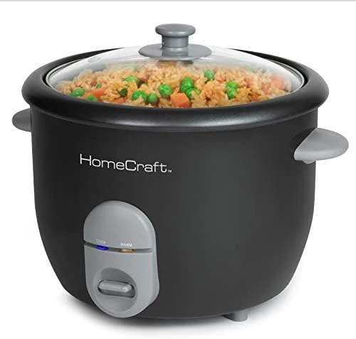 HCRC16BK 16-Cup Cooked (8 Uncooked) Rice Cooker & Food Steamer, One Touch Operation, Warm Mode, With Measuring Cup & Spatula, Perfect For White, Brown, Long Grain, Wild 4 HCRC16BK 16-Cup Cooked (8 Uncooked) Rice Cooker & Food Steamer, One Touch Operation, Warm Mode, With Measuring Cup & Spatula, Perfect For White, Brown, Long Grain, Wild - Image 4