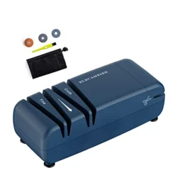 Tric Knife Sharpener New 2.0,Elecameier 15 Degree Professional Kitchen Knife Sharpeners Easy To Use And Quickly Sharpening Of Chef Knifes/Pocket Knife/Scissors Custom Prussian Blue