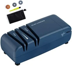 Tric Knife Sharpener New 2.0,Elecameier 15 Degree Professional Kitchen Knife Sharpeners Easy To Use And Quickly Sharpening Of Chef Knifes/Pocket Knife/Scissors Custom Prussian Blue -Kitchen Island Sale 415TW6nwZAL. AC