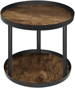 COZLUX Lazy Susan, Turntable Cabinet Organizer, 12 Inch Wood Table Top Spice Organizer For Kitchen Countertop, Pantry, Dining Tables, Rustic Brown Black -Kitchen Island Sale 415ocC0PwQL. AC