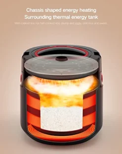 Car Rice Cooker, 12V/24V Universal Portable Mini Rice Cooker, 2L Small Electric Rice Cooker And Steamer, Perfect For RV, Truck(White) -Kitchen Island Sale 415wITQSujL