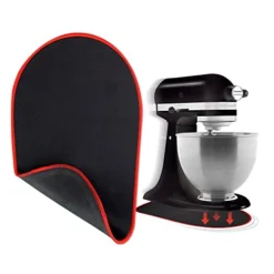 Mixer Sliding Mat, Mixer Slider Mat For Kitchenaid Stand Mixer, Applicance Mixer For 4.5-5 Qt, Rubber Mover Moving Matting For Kitchenaid