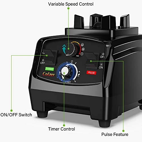 Professional Countertop Blender With 2200-Watt Base, Smoothie Blender,Built-in Timer,High Power Blender 2L Cups For Frozen Drinks,Shakes And Smoothies 3 Professional Countertop Blender With 2200-Watt Base, Smoothie Blender,Built-in Timer,High Power Blender 2L Cups For Frozen Drinks,Shakes And Smoothies - Image 3