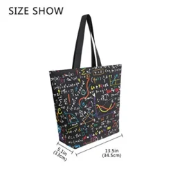 ZZKKO Science Canvas Tote Grocery Bag Shoulder Casual Book Bag Large For Women Teachers, Chemistry Cotton Bag Shopping Purse Handbag Reusable Multipurpose Use -Kitchen Island Sale 416V4U9q1rL
