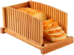 Premium Bamboo Bread Slicer For Homemade Bread, Crumb Catcher, Foldable And Compact Loaf Cutter 3 Size Slicing Guide 15 Premium Bamboo Bread Slicer For Homemade Bread, Crumb Catcher, Foldable And Compact Loaf Cutter 3 Size Slicing Guide -Kitchen Island Sale 416VEQ4hmL. AC