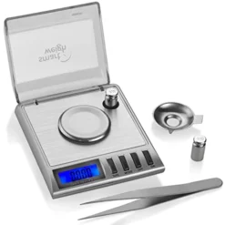 GEM20-20g X 0.001 Grams, High Precision Digital Milligram Jewelry Scale, Reloading, Jewelry And Gems Scale, Calibration Weights And Tweezers Included