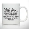 Ovelty Coffee Mug For Stepdad- The Child You Inherited- Gift Idea For Stepfathers- Best Stepdad Gift- Gag Father’s Day Gift- Funny Birthday Present For Bonus Dad From Stepdaughter, Stepson