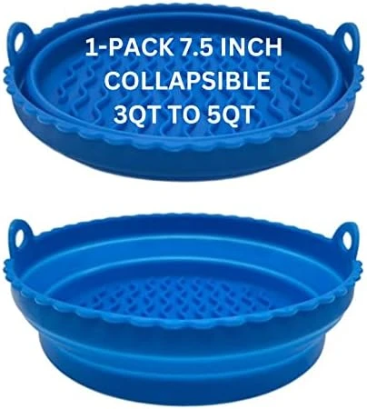 G3 Kitchenware 2-Pack Air Fryer Silicone Liners | Non-Stick Reusable Silicone Air Fryer Liners| Air Fryer Silicone Pot Baking Tray Basket| 8.5 Inch, 5QT – 8QT (Pink&Red) 8 G3 Kitchenware 2-Pack Air Fryer Silicone Liners | Non-Stick Reusable Silicone Air Fryer Liners| Air Fryer Silicone Pot Baking Tray Basket| 8.5 Inch, 5QT – 8QT (Pink&Red) - Image 8