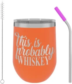 Unny Sayings - This Is Probably Whiskey - 12oz Tumbler With Lid And Straw - 100% Stainless Steel - Insulated Stemless Double Wall Vacuum Tumbler - Mom Dad Wife - Best Gift For Mens Woman Red 24 Unny Sayings - This Is Probably Whiskey - 12oz Tumbler With Lid And Straw - 100% Stainless Steel - Insulated Stemless Double Wall Vacuum Tumbler - Mom Dad Wife - Best Gift For Mens Woman Red -Kitchen Island Sale 417ALXn46nL. AC