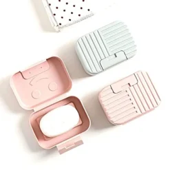Drainage Soap Box Portable Soap Box With Lid Travel Washing Soap Boxes Sealed Leak Proof Soap Container Box Bathroom Waterproof Soap Storage Boxes (Color : Green) -Kitchen Island Sale 417QneFiJzL
