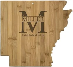 USA Ohio State Shaped Personalized MILLER Cutting Board | Custom Bamboo Serving & Cutting Board (Ohio) -Kitchen Island Sale 417VTwPjIL. AC