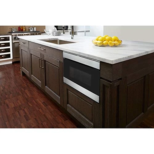 Sharp Harp SMD2489ES 24" LoT Microwave Drawer With 1.2 Cu. Ft. Capacity, 950 Watts, 11 Power Levels, Edge-to-Edge Black Glass, In Stainless Steel 3 Sharp Harp SMD2489ES 24" LoT Microwave Drawer With 1.2 Cu. Ft. Capacity, 950 Watts, 11 Power Levels, Edge-to-Edge Black Glass, In Stainless Steel - Image 3