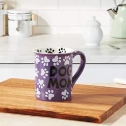Enesco Our Name Is Mud “Dog Mom, 16 Oz. Stoneware Mug, 1 Count (Pack Of 1), Multi Color -Kitchen Island Sale 417bsUZk4WL