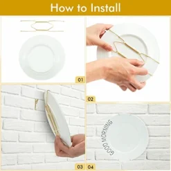 GENERIC 20 Pieces Invisible Plate Hangers, Invisible Plate Hangers Invisible Plate Hangers, Dish Display Holder With 20 Pieces Hangers Hook And Nails For Decorative Plates And Art 9 GENERIC 20 Pieces Invisible Plate Hangers, Invisible Plate Hangers Invisible Plate Hangers, Dish Display Holder With 20 Pieces Hangers Hook And Nails For Decorative Plates And Art -Kitchen Island Sale 417rr2QtqsL
