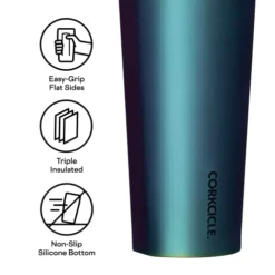 Corkcicle Tumbler With Straw And Lid, Reusable Water Bottle, Triple Insulated Stainless Steel Travel Mug, BPA Free, Keeps Beverages Cold For 12 Hours And Hot For 5 Hours, Dragonfly, 24 Oz -Kitchen Island Sale 4182KUnPwiL