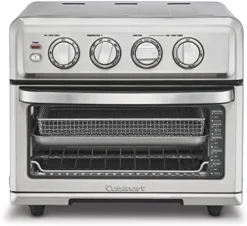 Cuisinart Air Fryer + Convection Toaster Oven, 8-1 Oven With Bake, Grill, Broil & Warm Options, Stainless Steel, TOA-70 -Kitchen Island Sale 419CB1e93L. AC