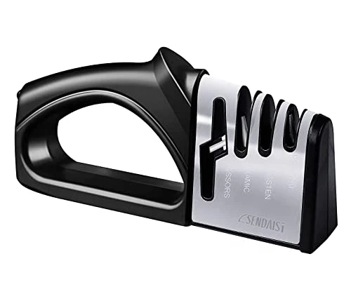 4-in-1 Kitchen Professional Knife Sharpener, Heavy Duty 4-Stage Knife Accessories Helps Repair, Restore, Polish - Good Fits For Ceramic/Steel Knives, Scissors By Sendaist 1 4-in-1 Kitchen Professional Knife Sharpener, Heavy Duty 4-Stage Knife Accessories Helps Repair, Restore, Polish - Good Fits For Ceramic/Steel Knives, Scissors By Sendaist