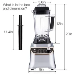 1200 Watts Powerful Blender Countertop High Speed With 51 Oz BPA Free Jar For Smoothies, Shakes, Frozen Drinks 8 1200 Watts Powerful Blender Countertop High Speed With 51 Oz BPA Free Jar For Smoothies, Shakes, Frozen Drinks -Kitchen Island Sale 419QmLUDxkL