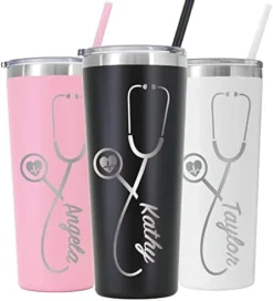 22 Oz Personalized Nurse Gift, Laser Engraved Nurse Tumbler With Stethoscope, Doctor Tumbler, Doctor Gift, RN Nurse Graduation, Nursing Student -Kitchen Island Sale 419WMkKJhxL. AC
