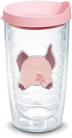 Tervis Plastic Front & Back Pig Made In USA Double Walled Insulated Tumbler Travel Cup Keeps Drinks Cold & Hot, 24oz, Clear -Kitchen Island Sale 419zg3nMOaL. AC