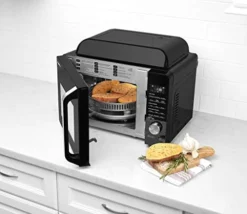 Cuisinart AMW-60 3-in-1 Microwave Airfryer Oven, Black -Kitchen Island Sale 41A36vuvCzL