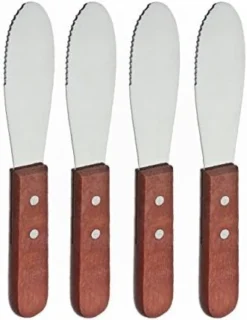 Wide Stainless Steel Spreader Kitchen Knives For Sandwiches Butter Cheese Set Of 4 7 Wide Stainless Steel Spreader Kitchen Knives For Sandwiches Butter Cheese Set Of 4 -Kitchen Island Sale 41AA4DGFA L. AC