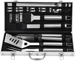 20PCS BBQ Grill Tools Set - Extra Thick Stainless Steel Fork, Spatula, Tongs& Cleaning Brush - Complete Barbecue Grilling Utensils Set In Aluminum Storage Case - Perfect Grill Gifts For Men 17 20PCS BBQ Grill Tools Set - Extra Thick Stainless Steel Fork, Spatula, Tongs& Cleaning Brush - Complete Barbecue Grilling Utensils Set In Aluminum Storage Case - Perfect Grill Gifts For Men -Kitchen Island Sale 41AFSx7S7AL. AC