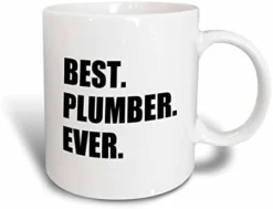 Best Plumber Ever Fun Plumbing Job Appreciation Gift Black Text Two Tone Mug, 1 Count (Pack Of 1) -Kitchen Island Sale 41AIC9rN3L. AC 1