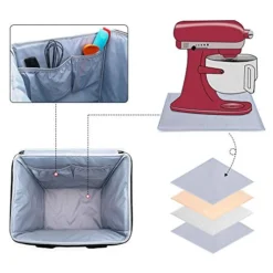Luxja Portable Storage Bag For KitchenAid Mixers And Extra Accessories (Compatible With 4.5-Quart And 5-Quart KitchenAid Mixers), NO ACCESSORIES INCLUDED, Black -Kitchen Island Sale 41AgRPSvL4L