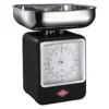 Wesco ESCO 322204-62 Cooking Scale (Analog Type), Black, 5.1 X 5.9 X 10.6 Inches (13 X 15 X 27 Cm), Kitchen Scale & Clock