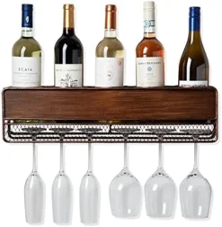 True Rue Align Wall-Mounted Wine Rack, Black Wrought Iron, Minimalist Modern Wine Display, Alcohol Storage Solution, Holds Nine Standard Wine Bottles, 37.75" X 9.75" -Kitchen Island Sale 41BcTx3zJML. AC