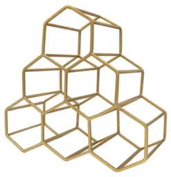 Wine Rack, 6 Wine Bottle Storage Holder, Metal Countertop Stand For Wine Bottles