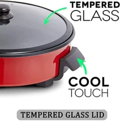 14" Family-Sized Nonstick Electric Skillet - Serves 4 To 6 People (5Qt.) -Kitchen Island Sale 41Br9bnUQsL