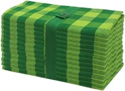 12 Pack Gingham Checks Oversized Dinner Napkins - Red - Size 20x20-100% Cotton - Tailored With Mitered Corners And A Generous Hem - Easy Care Machine Wash -Kitchen Island Sale 41BtzMXXB0L. AC