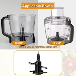 WARDFYT Dough Blade Replacement Compatible With Ninja Food Processor Bowl 64 OZ, Replacement Dough Hook For Ninja 8-Cup/9-Cup Processor Bowl, Polycarbonate,BN601 BN600 BN801 BL770 BL660,BPA Free,Black -Kitchen Island Sale 41BuOclzq5L