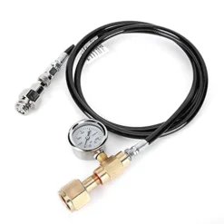 DIN477 1.5m Black Soda Hose Adapter With 3000psi Pressure Gauge Kit Accessories CO2 Tank Quick Connect For SodaStream Soda Club