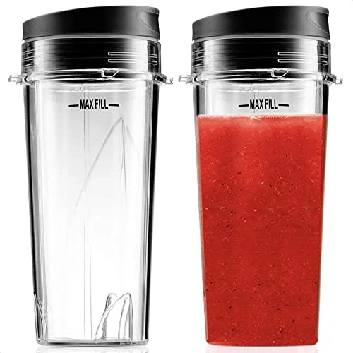 16 Oz Single Serve Blender Cups For Shakes And Smoothies - 2Pcs Ninja Blender Cups Replacement With Flip Top Lid Parts - Single Serve Cup Lid For BL770 BL780 BL660 BL740 BL810 Nutri Ninja Blenders 1 16 Oz Single Serve Blender Cups For Shakes And Smoothies - 2Pcs Ninja Blender Cups Replacement With Flip Top Lid Parts - Single Serve Cup Lid For BL770 BL780 BL660 BL740 BL810 Nutri Ninja Blenders