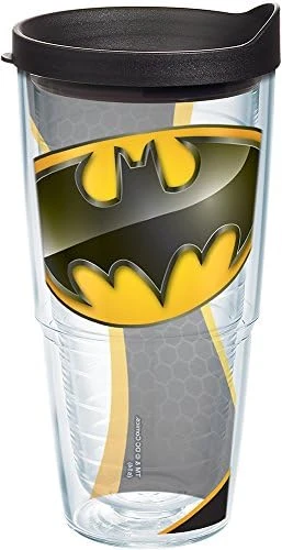 Tervis DC Comics Batman Logo Made In USA Double Walled Insulated Tumbler Travel Cup Keeps Drinks Cold & Hot, 16oz, Black Lid 10 Tervis DC Comics Batman Logo Made In USA Double Walled Insulated Tumbler Travel Cup Keeps Drinks Cold & Hot, 16oz, Black Lid - Image 10