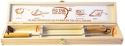 1324 12” PigTail Food Flipper, Blister Pack - ABS Handle, PigTail Flipper, Meat Hook For Grilling, Wood/Stainless, 201310 -Kitchen Island Sale 41CUZOOhyTL. AC