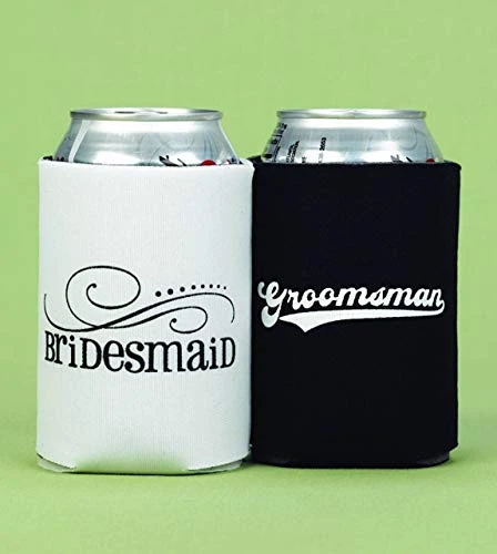 Hortense B. Hewitt Wedding Accessories Maid Of Honor And Best Man Can Coolers (Set Of 2) 1 Hortense B. Hewitt Wedding Accessories Maid Of Honor And Best Man Can Coolers (Set Of 2)