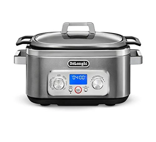 De'Longhi Livenza 7-in-1 Multi-Cooker Programmable SlowCooker, Bake, Brown, Saute, Rice, Steamer & Warmer, Easy To Use And Clean, Nonstick Dishwasher Safe Pot, (6-Quart), Stainless Steel 1 De'Longhi Livenza 7-in-1 Multi-Cooker Programmable SlowCooker, Bake, Brown, Saute, Rice, Steamer & Warmer, Easy To Use And Clean, Nonstick Dishwasher Safe Pot, (6-Quart), Stainless Steel