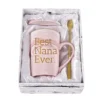 Best Nana Ever Funny Coffee Mug Nana Gifts For Women Grandma Mothers Day Gifts For Nana Women From Grandchildren Grandson Grandkids Grandma Marble Cup 14 Oz Pink With Gift Box