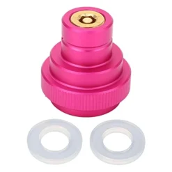 Soda Water CO2 Adapter, Good Sealing Easy Installation Polished Surface TR21 4 Thread CO2 Cylinder Connector Brass Aluminum Alloy Wear Resistance For Replacing (Pink) -Kitchen Island Sale 41DbRHBc21L