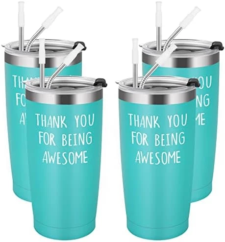 Thank You Gifts, 8 Pack Thank You For Being Awesome Stainless Steel Insulated Travel Tumbler, Appreciation Christmas Gifts For Women Men Coworker Teacher Employee Friends(20oz, Multi Color) 10 Thank You Gifts, 8 Pack Thank You For Being Awesome Stainless Steel Insulated Travel Tumbler, Appreciation Christmas Gifts For Women Men Coworker Teacher Employee Friends(20oz, Multi Color) - Image 10